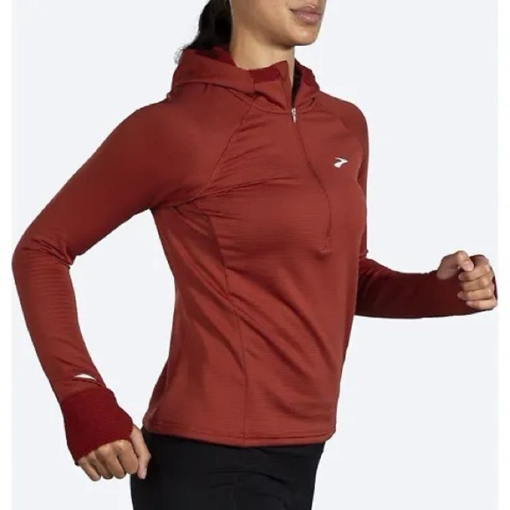 Brooks Notch Thermal Hoodie Zip, running top